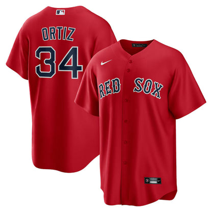 Men's Boston Red Sox David Ortiz Red Alternate Replica Player Jersey