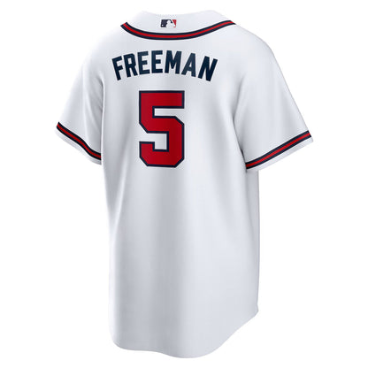 Men's Atlanta Braves Freddie Freeman White Home Replica Player Jersey