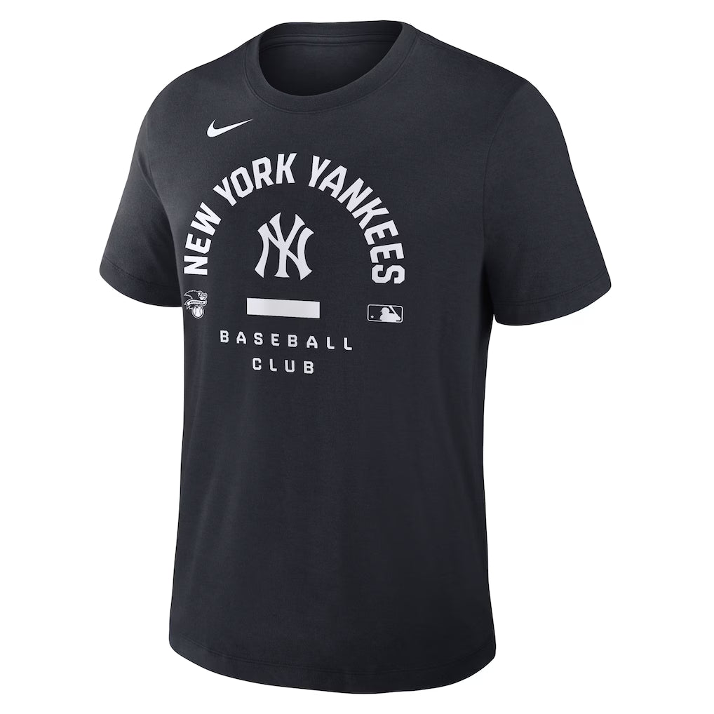 Men's New York Yankees Nike Navy Authentic Collection Early Work Tri-Blend Dri-FIT T-Shirt